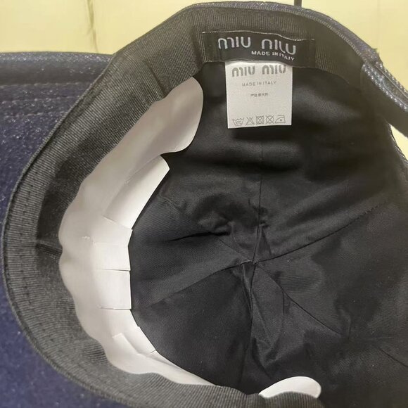 ✨NWT Miu Miu Denim Baseball Cap | Embroidered Logo, Made in Italy
